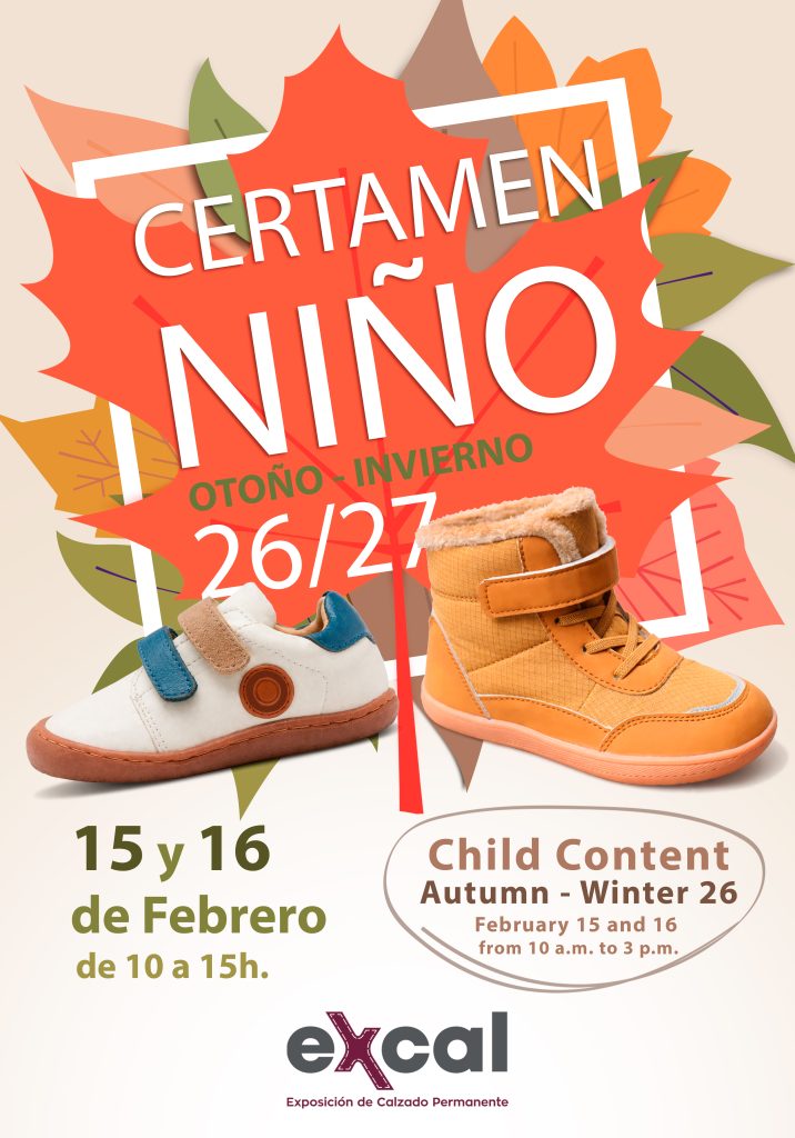Lee más sobre el artículo CERTAMEN GENERAL DE CALZADO INFANTIL OTOÑO-INVIERNO 26/27